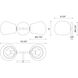 Alora Mood Willow 2 Light 16.75 inch Matte Black Bath Vanity Light Wall Light