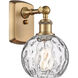 Ballston Athens Water Glass LED 6 inch Brushed Brass Sconce Wall Light