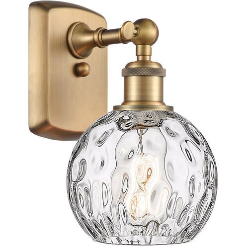 Ballston Athens Water Glass LED 6 inch Brushed Brass Sconce Wall Light