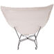 Puff Angora Natural Scroll Rocker with Cover