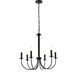 Brielle 6 Light 26 inch Black Pendant Ceiling Light