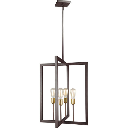 Finnegan 4 Light 21 inch New World Bronze Chandelier Ceiling Light