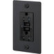 1G Duplex 125 Black Outlet, GFCI