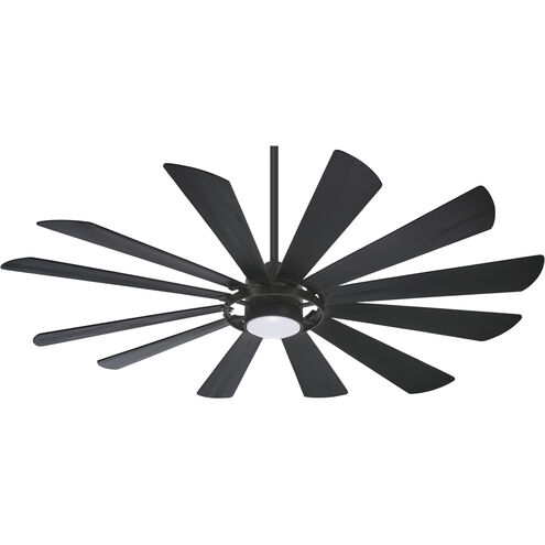 Windmolen 65 inch Textured Coal with Coal Ashwood Blades Outdoor Ceiling Fan