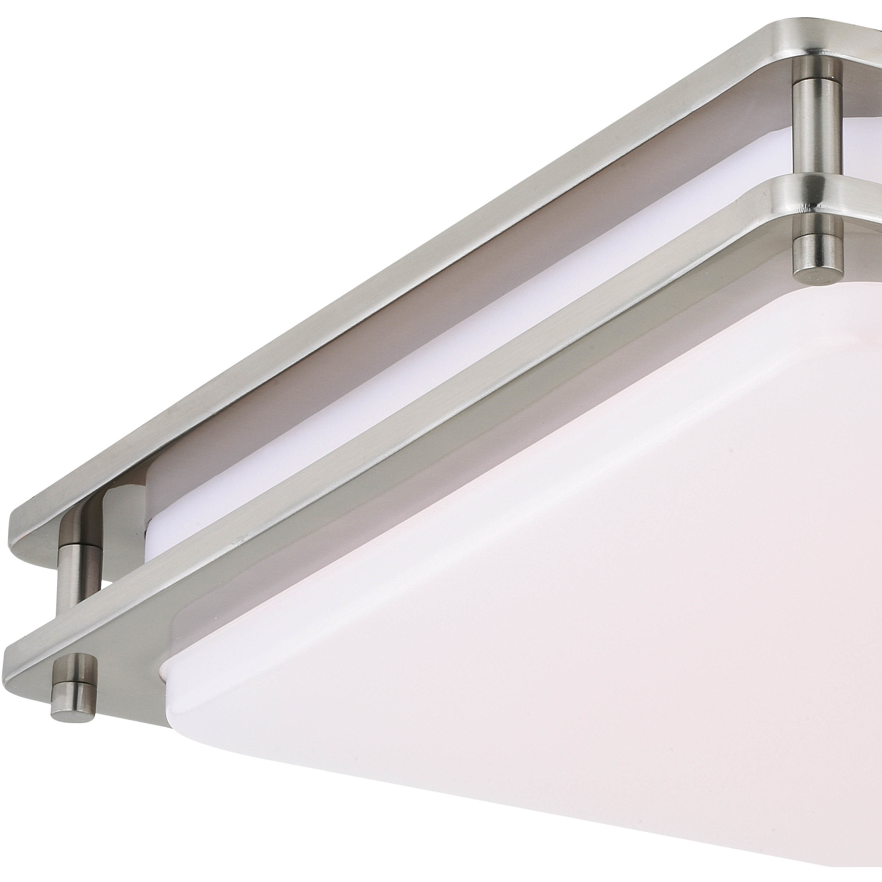Horizon LED 16 inch Satin Nickel Flush Mount Ceiling Light