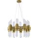 Canada 16 Light 24 inch Satin Brass Chandelier Ceiling Light