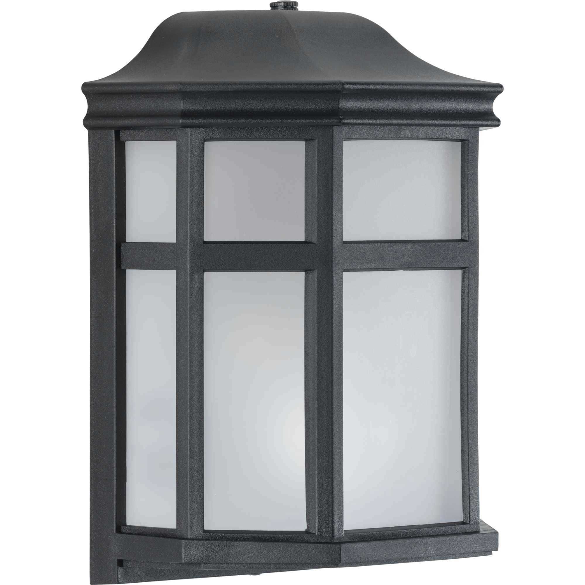 Milford Non-Metallic Lantern 1 Light 10 inch Textured Black Outdoor Wall Lantern