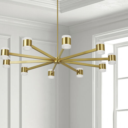 Wilson LED 48 inch Aged Brass Chandelier Ceiling Light