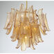 Regent 9 Light 23 inch Legacy Brass Chandelier Ceiling Light in Amber Crackled Glass