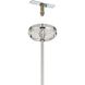 Agate 3 Light 15 inch Polished Nickel Pendant Ceiling Light