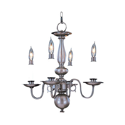 Jamestown 4 Light 16 inch Satin Pewter Mini Chandelier Ceiling Light