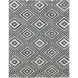 Vani 36 X 24 inch Black/White Rug in 2 x 3