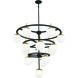 Alluria 16 Light 36 inch Weathered Black W/Autumn Gold Chandelier Ceiling Light