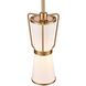 Layla LED 4.9 inch Brushed Brass Pendant Ceiling Light