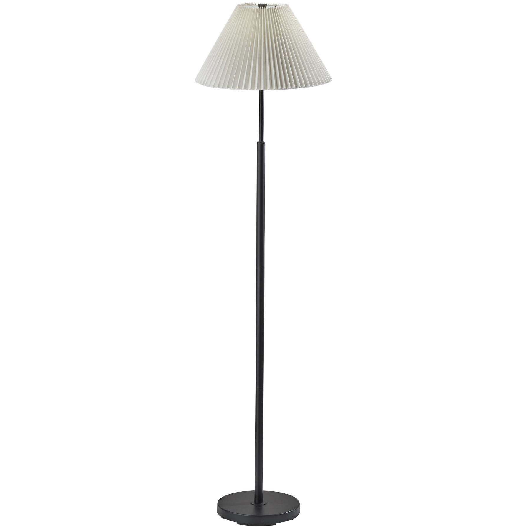 Jeremy 60.75 inch 100.00 watt Black Floor Lamp Portable Light, Simplee Adesso