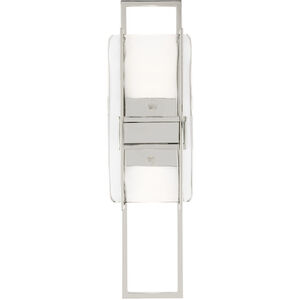 Mick De Giulio Duelle LED 3.6 inch Polished Nickel ADA Wall Sconce Wall Light, Integrated LED