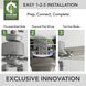 Techne 52 inch Matte Silver with Light Gray Oak Blades Ceiling Fan