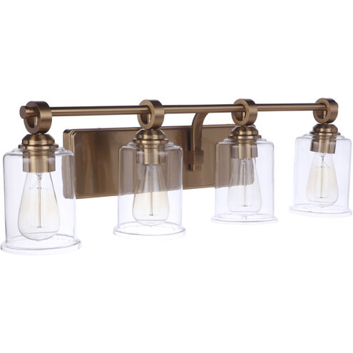 Romero 4 Light 30 inch Satin Brass Vanity Light Wall Light