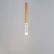 Diaphane LED 1.5 inch Gold Single Pendant Ceiling Light