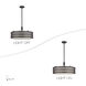 Vistaview 4 Light 21 inch English Bronze Pendant Chandelier Ceiling Light