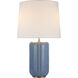 Thomas O'Brien Minx 31.25 inch 15 watt Polar Blue Crackle Table Lamp Portable Light, Large