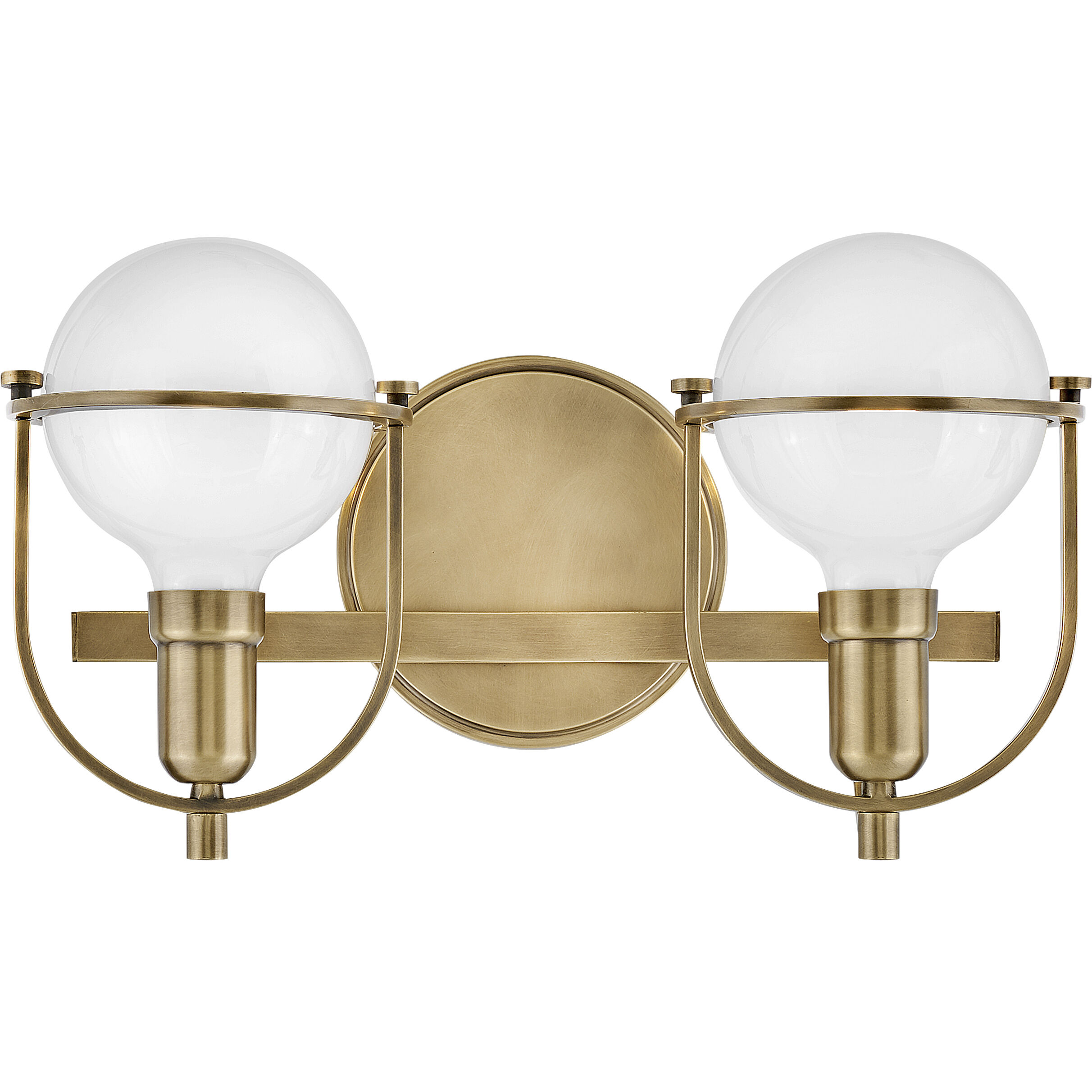 Somerset 2 Light 16 inch Heritage Brass Vanity Light Wall Light