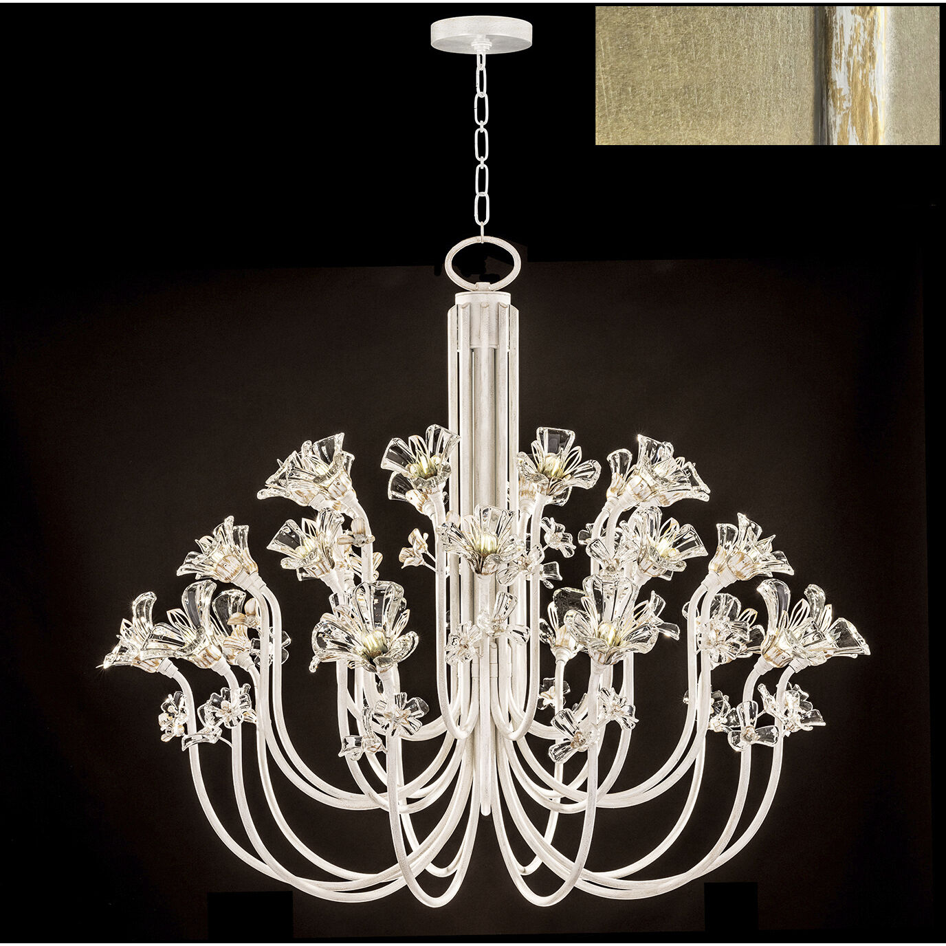 Azu LED 56.5 inch Gold Chandelier Ceiling Light