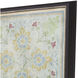 Geometrics Blue and Multi and Green and Beige Framed Art