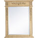 Lenora 36 X 28 inch Antique Beige Wall Mirror in Antique Bronze