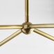 Sean Lavin Poza LED 63.5 inch Hand-Rubbed Antique Brass Chandelier Ceiling Light