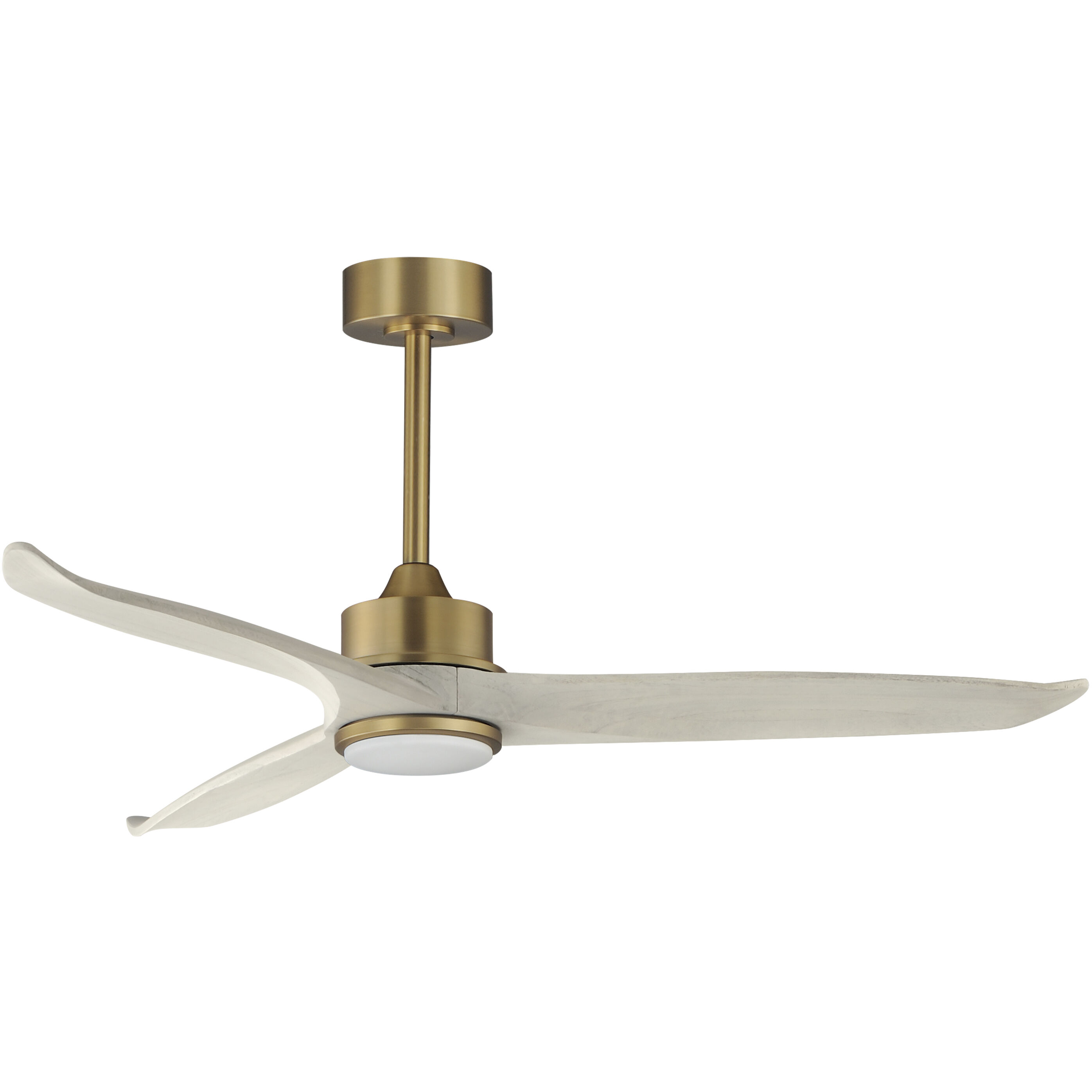 Woodwind 52 inch Natural Aged Brass Indoor Ceiling Fan