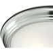 Harmony 1 Light 12 inch Brushed Nickel Flush Mount Ceiling Light