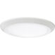 Verge LED 12 inch Fresco Flush Mount Ceiling Light in White Lustre