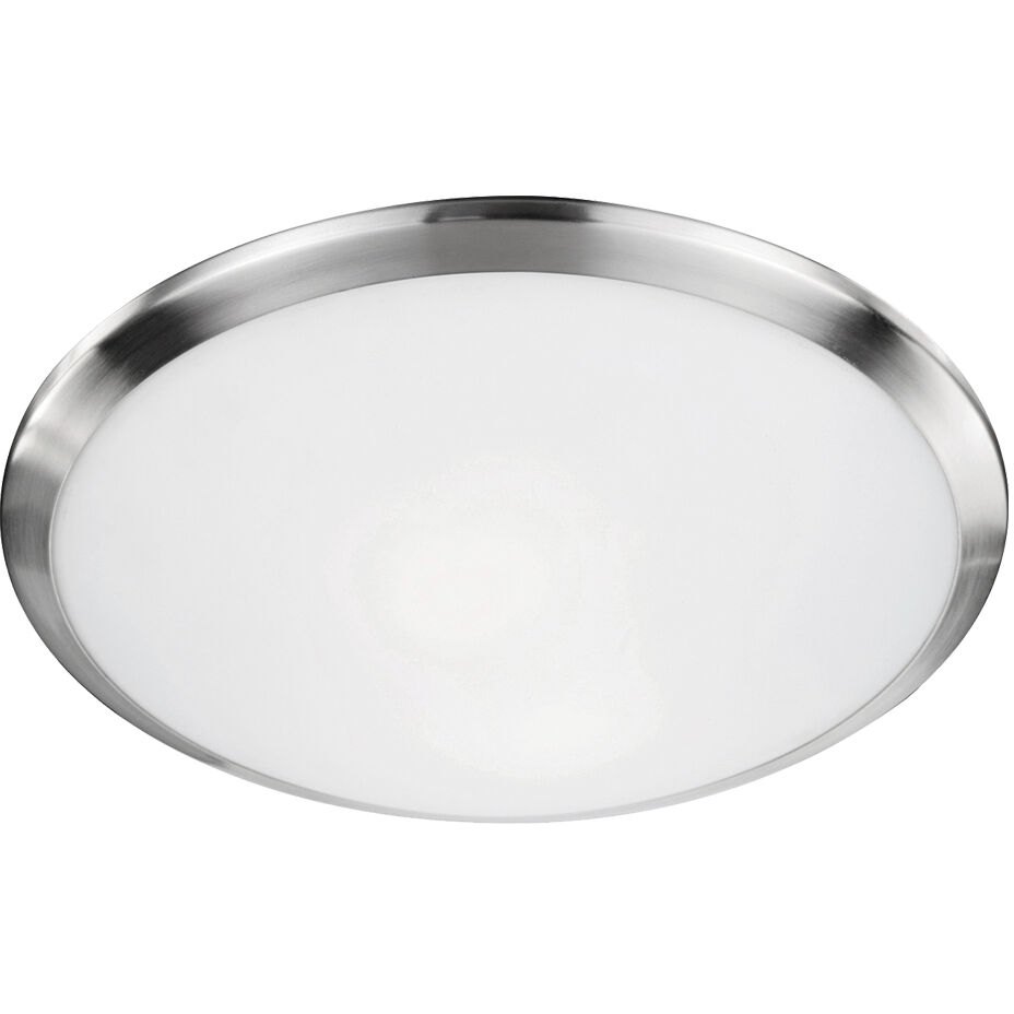 Malta 1 Light 12 inch Brushed Nickel Flush Mount Ceiling Light