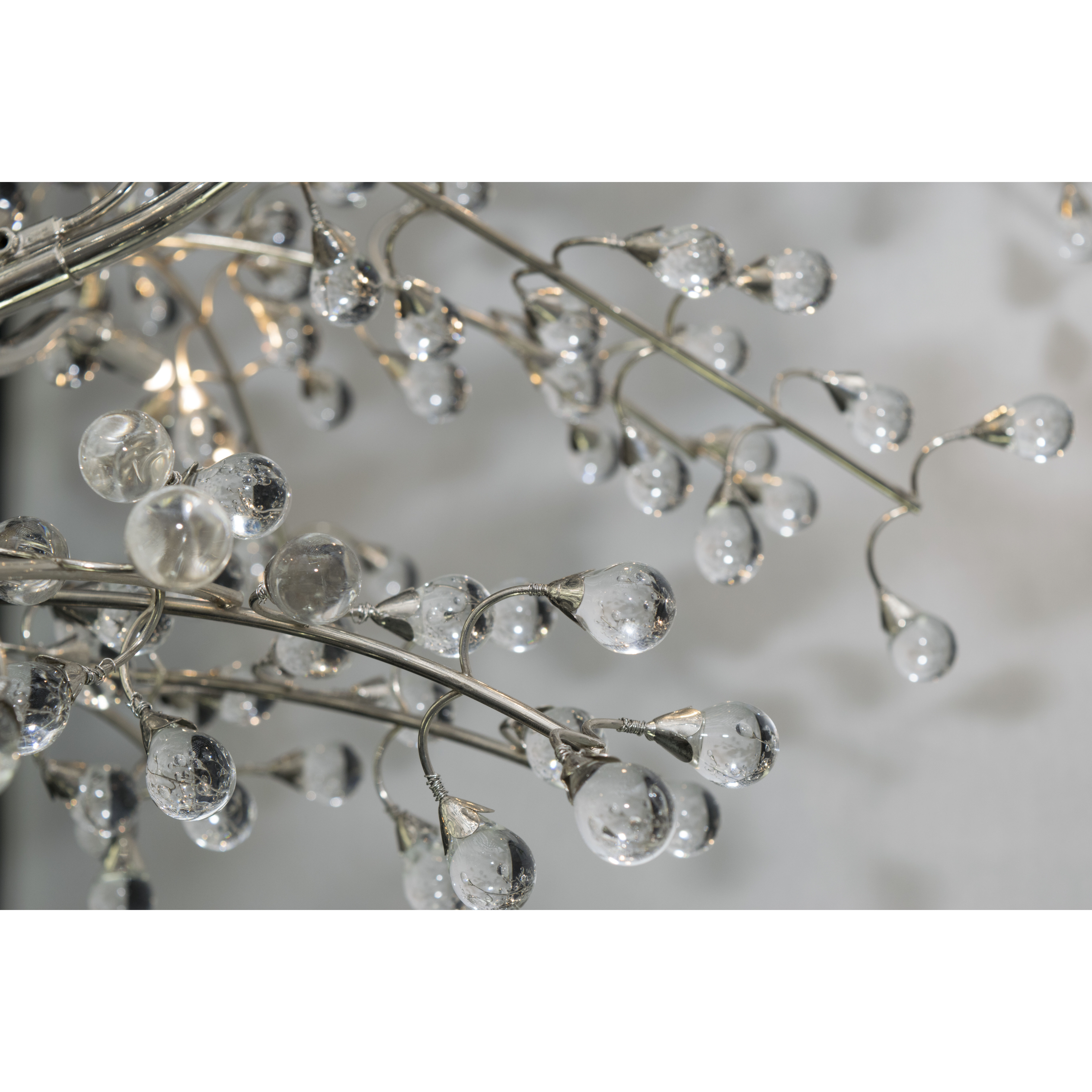 Cluster LED 28.5 inch Polished Nickel Semi-Flush Mount Ceiling Light