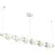 Torno Mandrel LED 72.6 inch Salt White with Chalk Linear Chandelier Ceiling Light