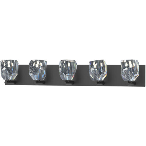 Gatsby 5 Light 36.5 inch Black Bath Sconce Wall Light