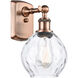 Ballston Small Waverly LED 6 inch Antique Copper Sconce Wall Light, Ballston