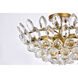 Emilia 5 Light 18 inch Brass Flush Mount Ceiling Light