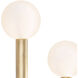 Happy LED 11.25 inch Natural Brass Wall Sconce Wall Light, Right Side