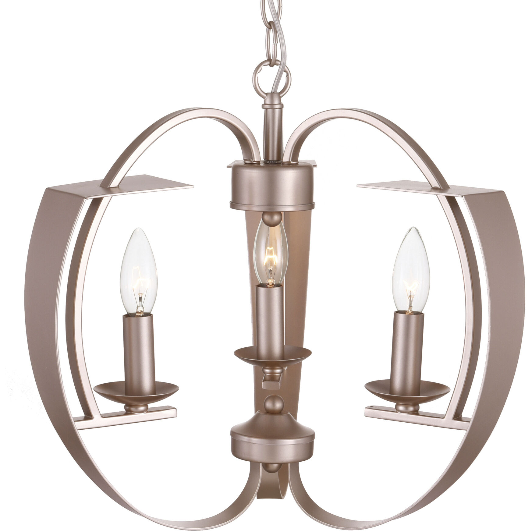 Verbena 3 Light 16 inch Pewter Chandelier Ceiling Light