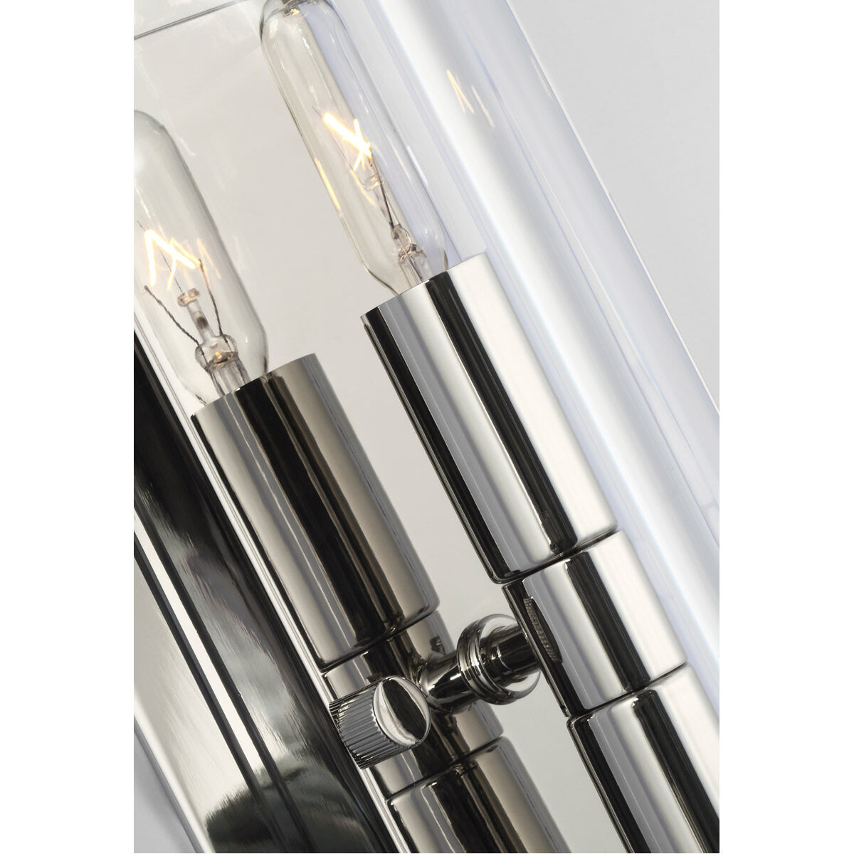 AERIN Clayton 2 Light 5.5 inch Crystal and Polished Nickel Wall Sconce Wall Light in Crystal with Polished Nickel