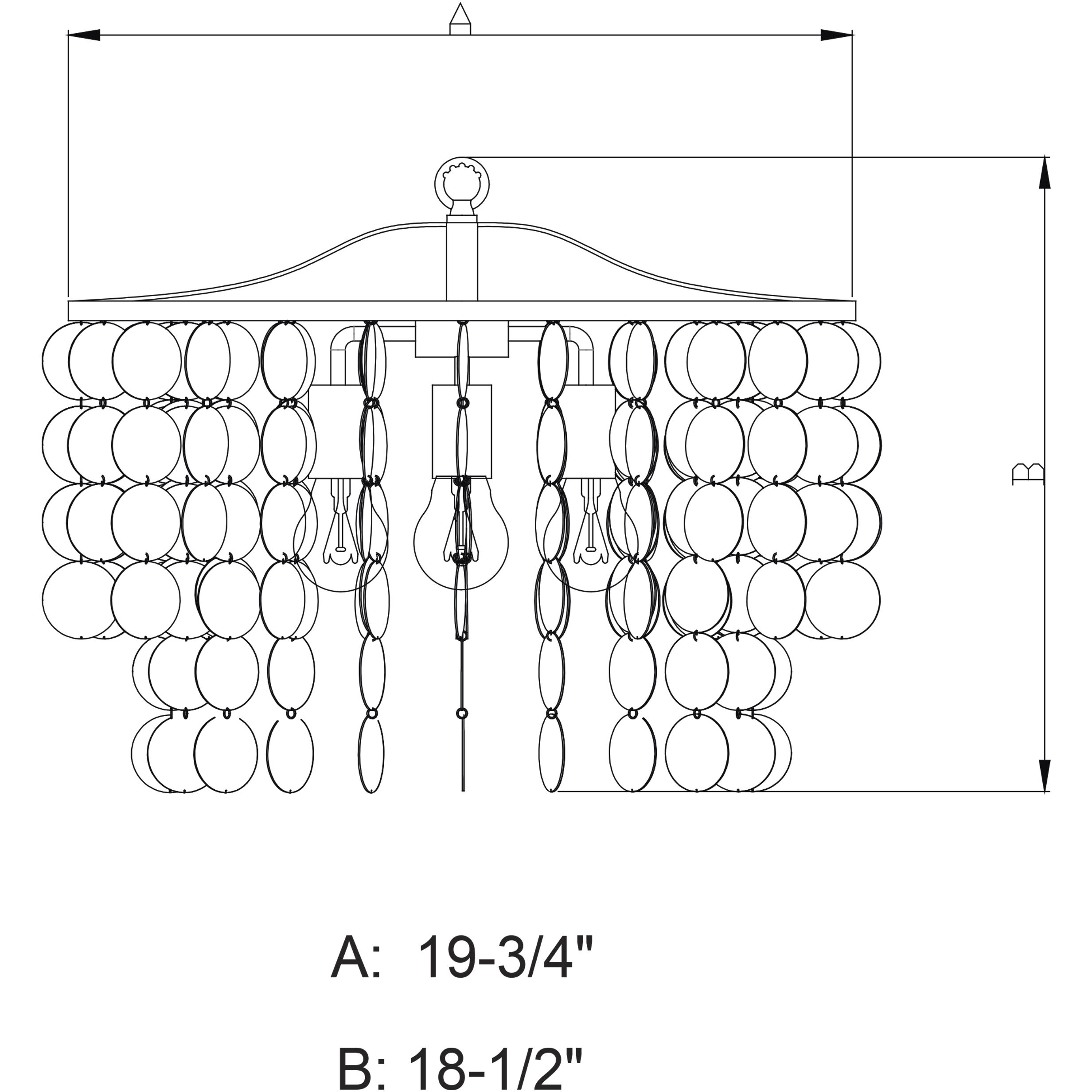 Elsa LED 19.75 inch Satin Nickel Pendant Ceiling Light