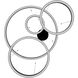 Aria LED 64 inch Polished Black Gunmetal Chrome Multi Port Pendant Ceiling Light