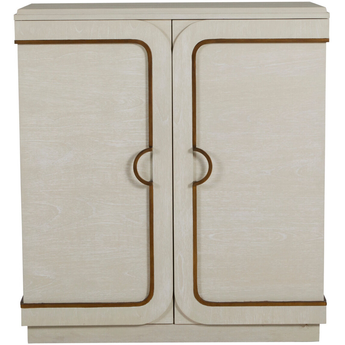 Churst Cerused White / Antique Brass Cabinet