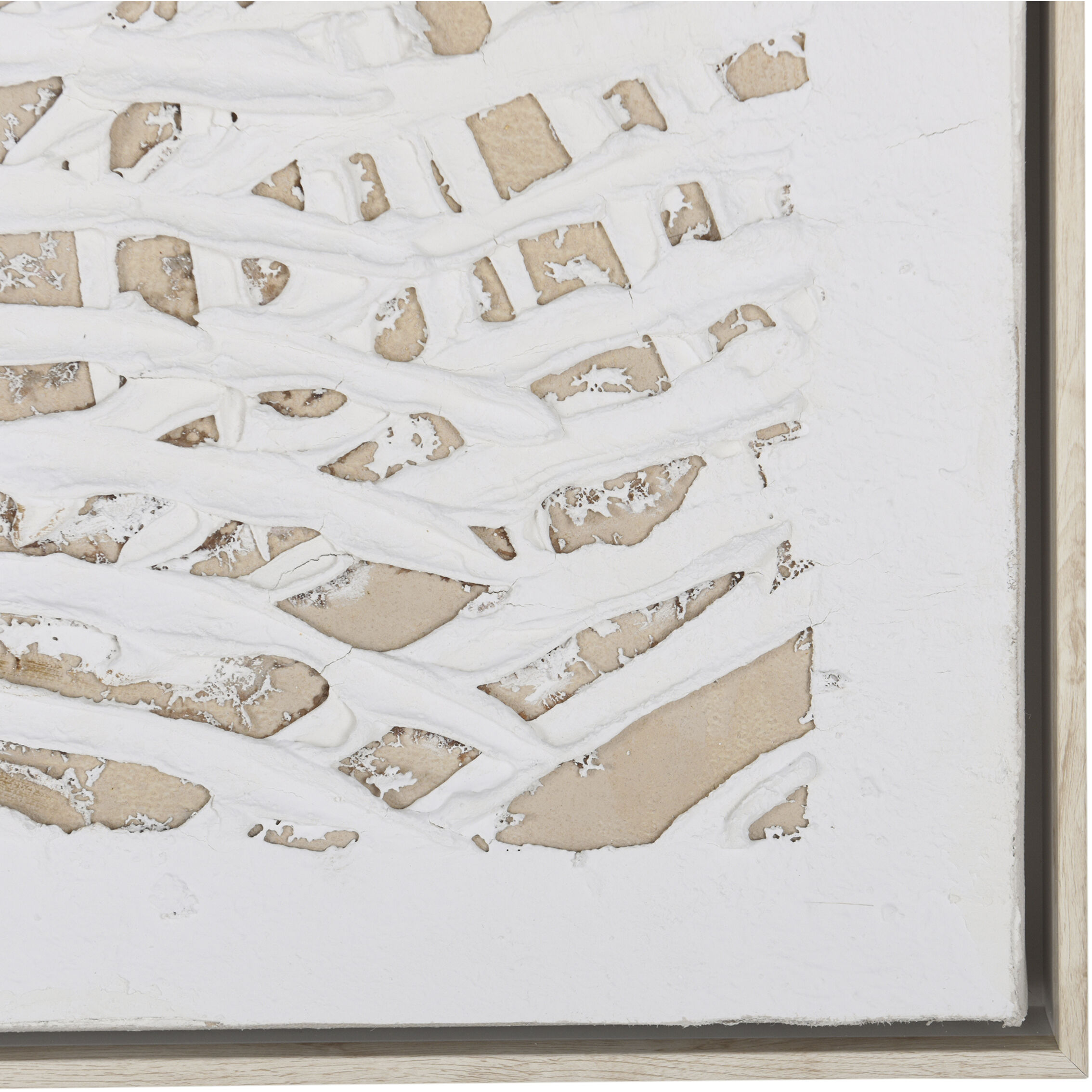 Palm Leaves Cream Wall Art