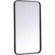 Evermore 30 X 18 inch Black Mirror