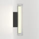 io LED 5.28 inch Matte Black Bathroom Wall Light