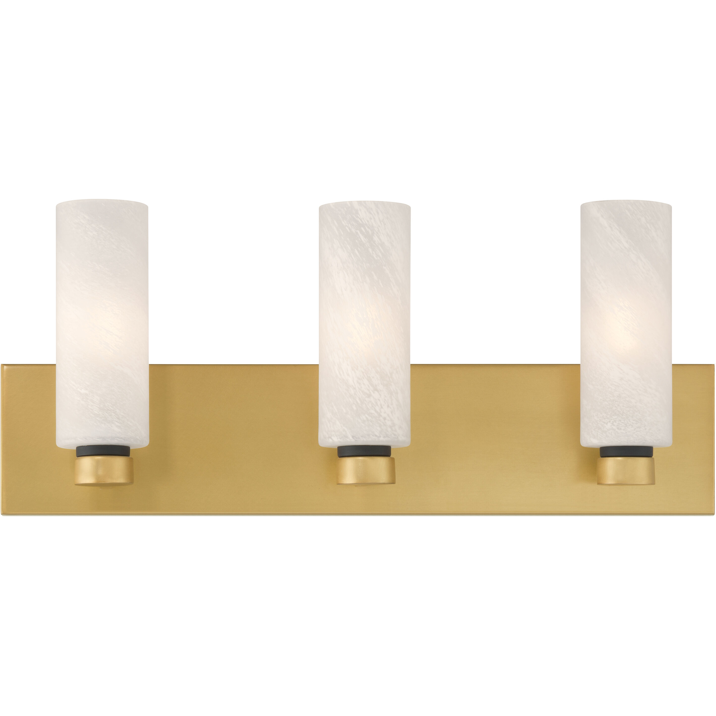 Wexmere 3 Light 22 inch Legacy Brass and Dark Matte Black Vanity Wall Light