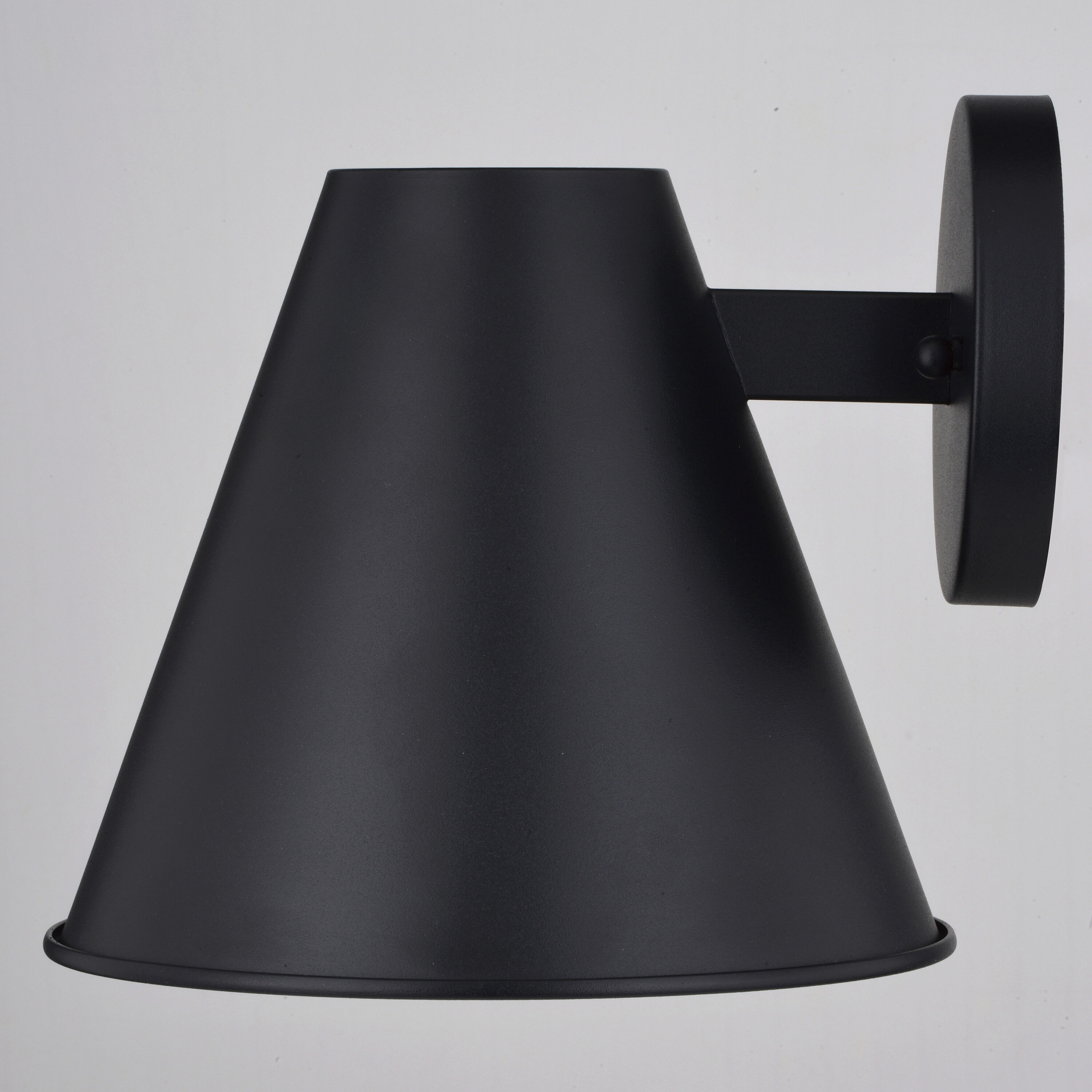 Smith LED 8 inch Textured Black Outdoor Wall